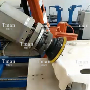 塑料托盤自動(dòng)打磨工作站