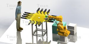 車門內(nèi)飾扶手去毛刺設(shè)備