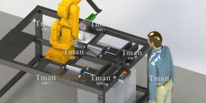 車門內(nèi)飾扶手去毛刺設(shè)備（機(jī)器人抓取組件）