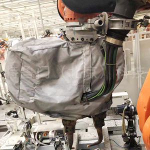 專業(yè)定制機器人焊槍槍衣 機器人焊槍耐高溫防護套