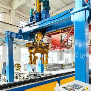 特魯門公司自主研發(fā)的稱重桁架機(jī)械手在白銀現(xiàn)場進(jìn)行安裝調(diào)試